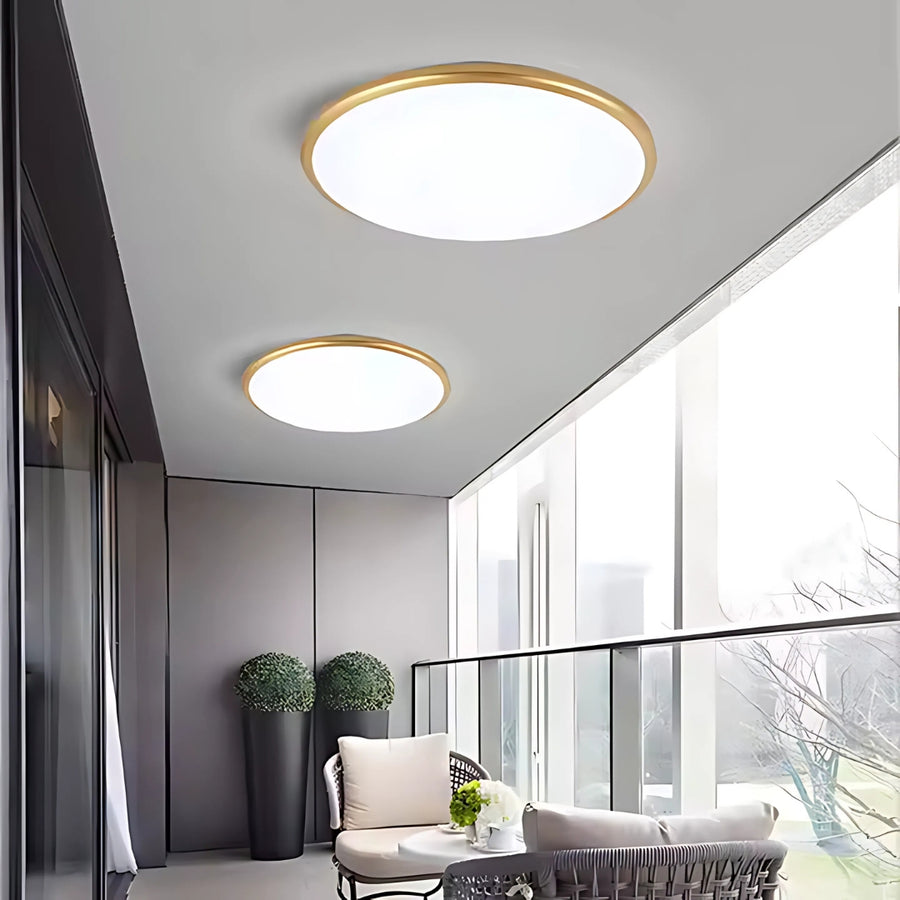 LED SOLIS 37cm 32W тавани неутрално злато
