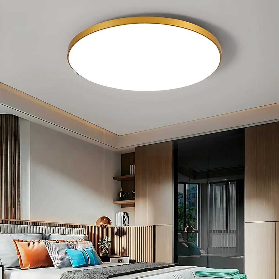 LED SOLIS 37cm 32W тавани неутрално злато