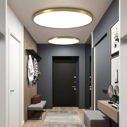 LED плафон SOLIS 27cm 20W Cold Light Gold LED плафониери Default Title Alessandro Design