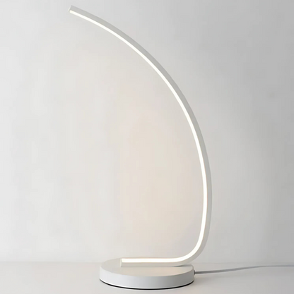 Немезисна LED лампа, 10W, студена/гореща/неутрална светлина, метална и акрилна, бяла