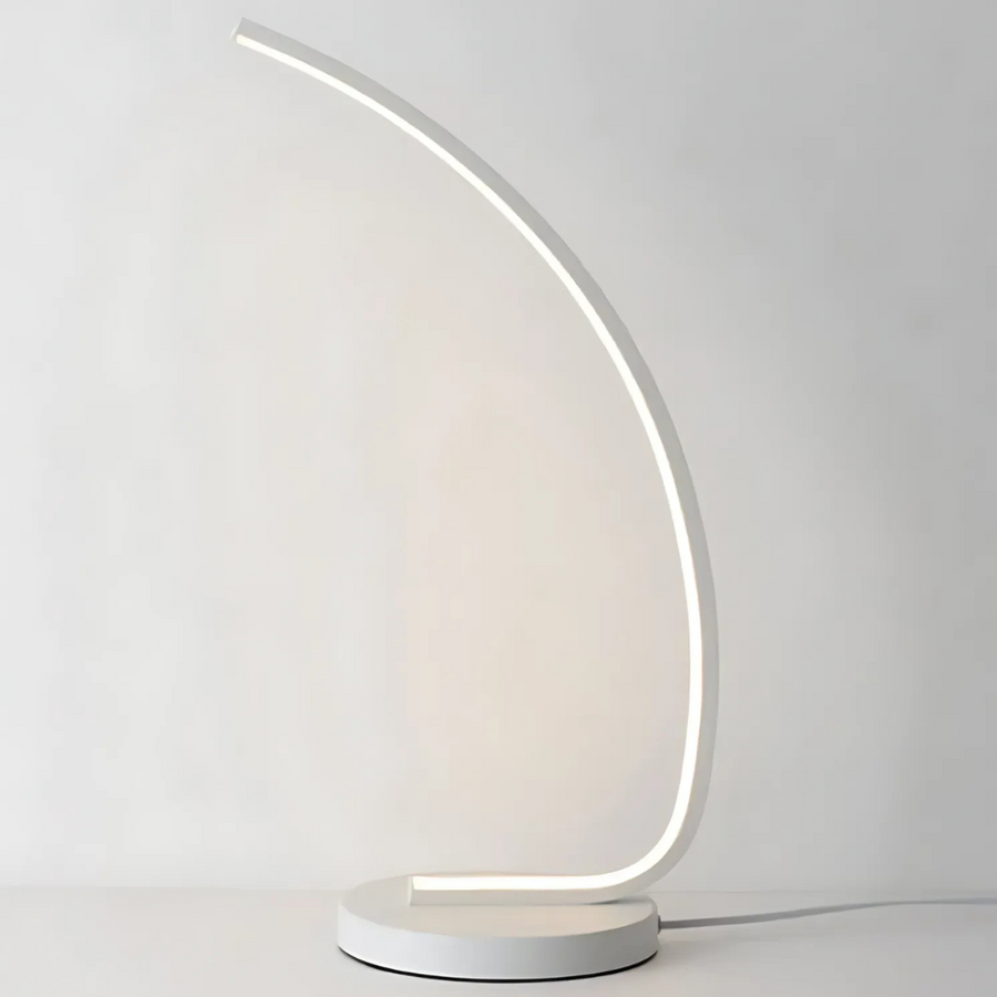Немезисна LED лампа, 10W, студена/гореща/неутрална светлина, метална и акрилна, бяла