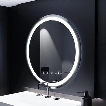 Кръгло светодиодно огледало 70см Celeste Motionglow Marcello Dimable Clock System