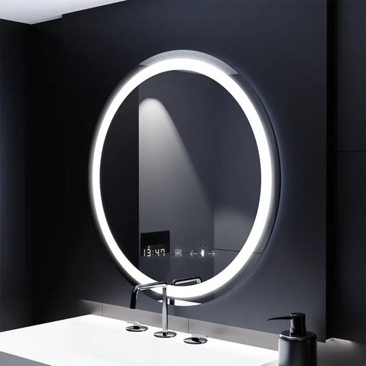 Кръгло светодиодно огледало 70см Celeste Motionglow Marcello Dimable Clock System