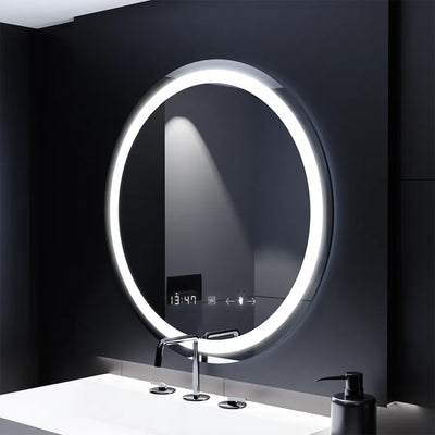 Кръгло светодиодно огледало 70см Celeste Motionglow Marcello Dimable Clock System