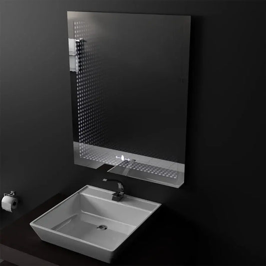 Огледален светодиоден правоъгълен 60x80cm Morrin сензор Motionglow Marcellow Effect 3D