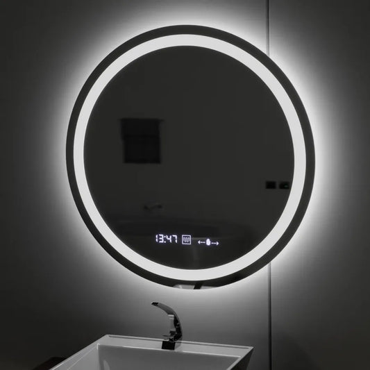 Огледален кръгъл светодиод 80см Celeste Motionglow Marcello Dimable Clock System