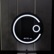Кръгло светодиодно огледало, 60 см, Visio Motionglow Marcello, система за размразяване, часовник и термометър, козметична лупа, подражаема