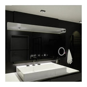 Правоъгълно светодиодно огледало, 100x60см, Celeste Motionglow Marcello, система за размразяване, часовник и термометър, козметична лупа, подрастваща