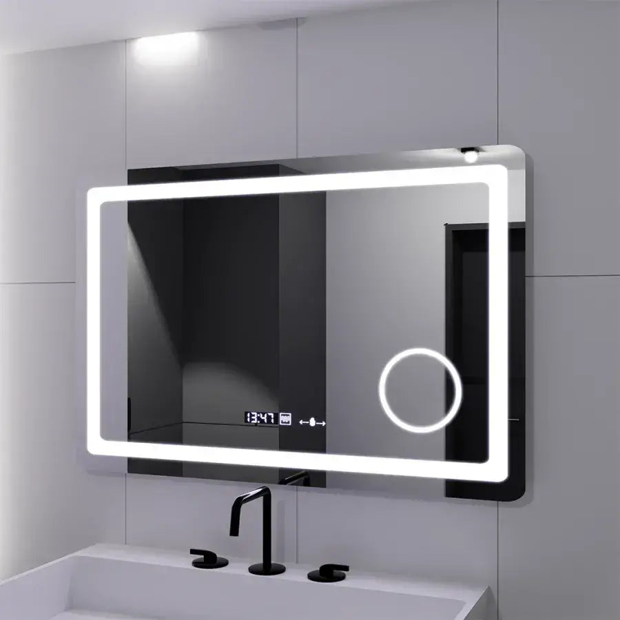 Огледало LED правоъгълна 90x60cm Souverain Motionglow Marcello Dishalict Clock System System