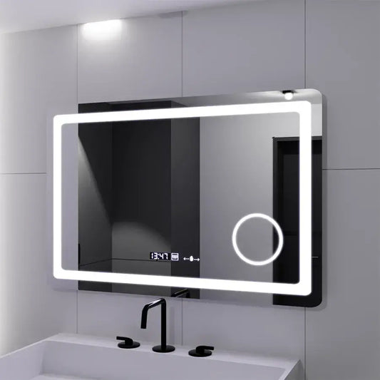 Огледало LED правоъгълна 90x60cm Souverain Motionglow Marcello Dishalict Clock System System