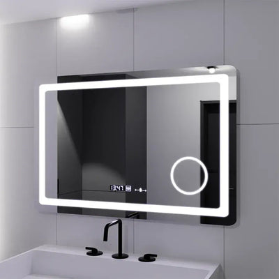 Огледало LED правоъгълна 90x60cm Souverain Motionglow Marcello Dishalict Clock System System