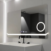 Правоъгълно светодиодно огледало, 80x60см, дефиниция Motionglow Marcello, система за инвалидиране, часовник и термометър, козметично увеличение