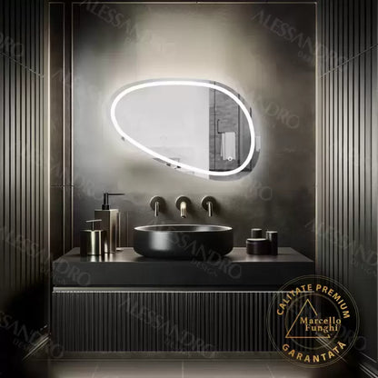 Огледало LED Touch DisseGno Defrition System 80x45 cm Marcello Funghi Collection