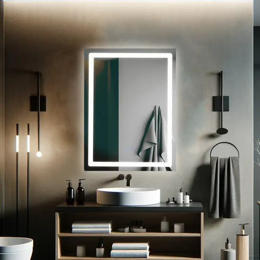 Огледало LED правоъгълна 60x80cm Edge Luminous Touch Disebription System