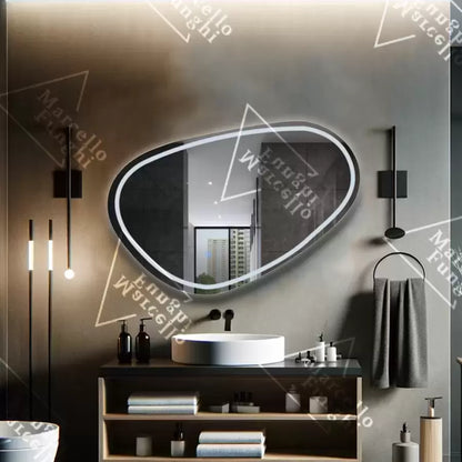 Огледало LED Touch DisseGno Defrition System 80x45 cm Marcello Funghi Collection