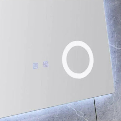 Огледален светодиоден правоъгълен 60x80cm Linea Touch System Размирима козметична луп