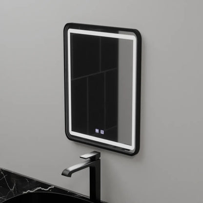 Огледално светодиодно правоъгълни 45x60cm Taglio Touch System Занема