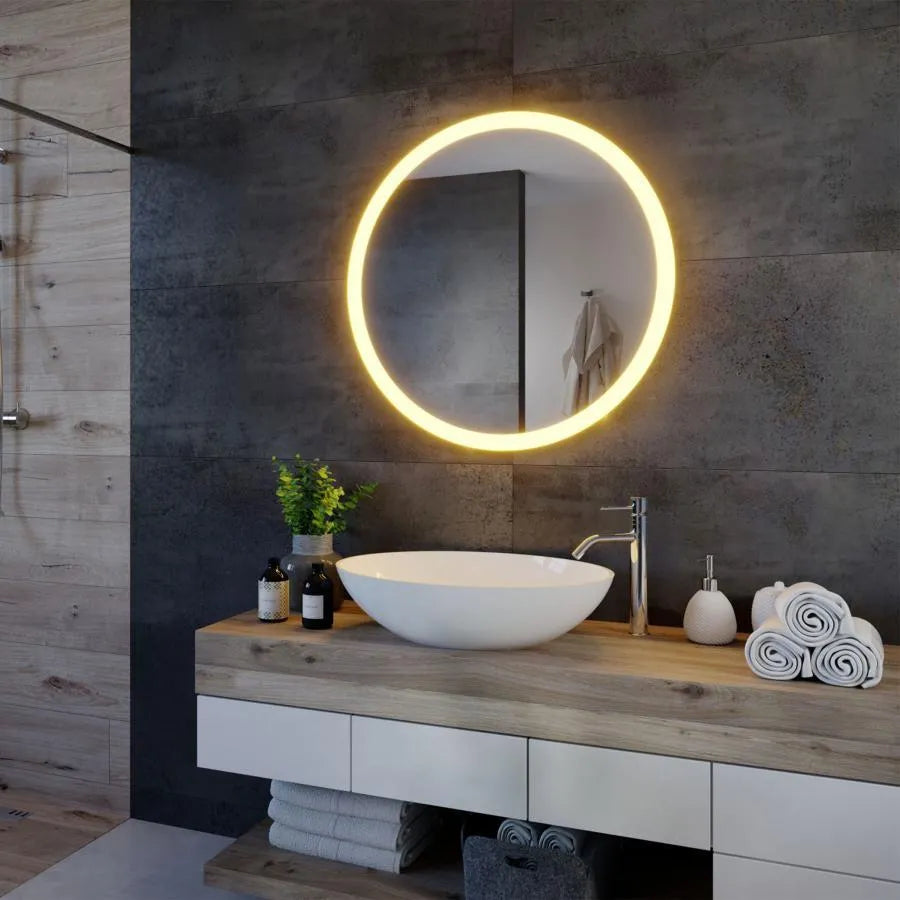 Огледален LED Touch Rotunda, 50x50см