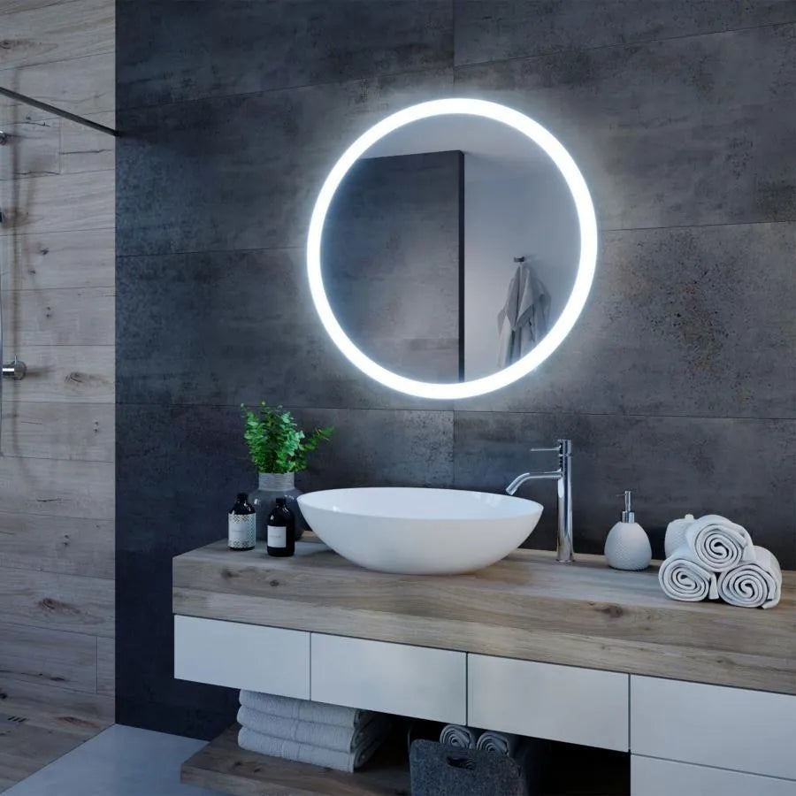 Огледален LED Touch Rotunda, 50x50см
