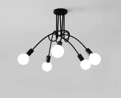 Modernist Penta 5, 5x E27, черен, модерен дизайн