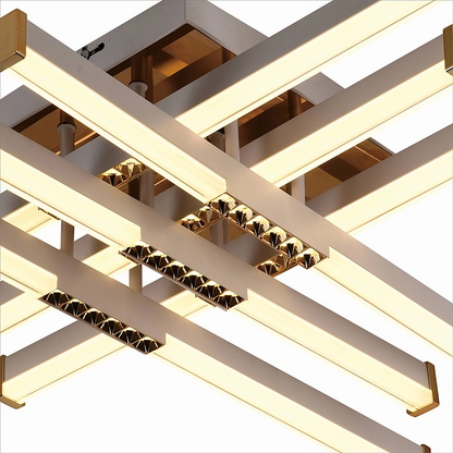LED полилей с дистанционно управление LT178/6WH, 84W, 6 елемента, студена/топла/неутрална светлина, димируем, бял