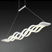 LED полилей, окачен с вълново дистанционно управление, 105W, студена/гореща/неутрална светлина, нестабилна, бяла, регулируема височина