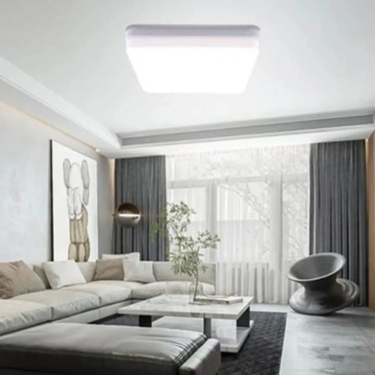 LED таванна лампа Cotena, 60W, бяла, IP.44, квадратна LED таванна лампа Заглавие по подразбиране Alessandro Design