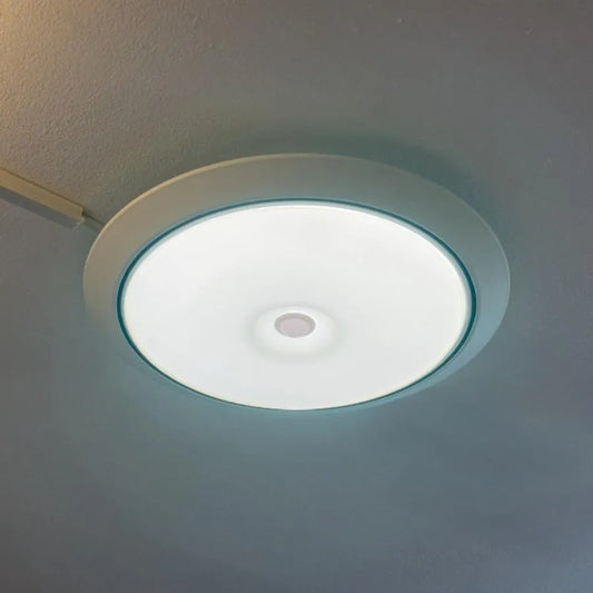 LED тавани със сензор за бял атлас 18W