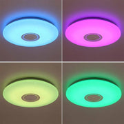 RGB LED таван с умно дистанционно с 24W бяла музика