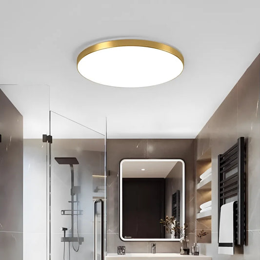 LED SOLIS 37cm 32W тавани неутрално злато