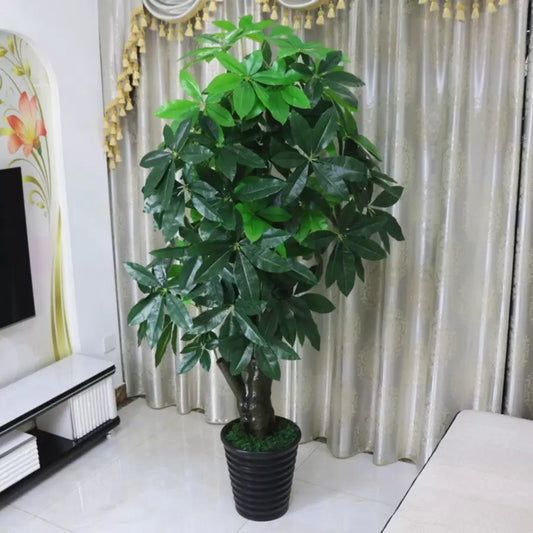 Изкуствено растение The Lucky Tree (Pachira Aquatica), без саксии, 150 см зелено