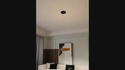 Lustra LED KARINA cu Telecomnda, 68W, Lumina Calda/Rece/Neutra, Negru/Auriu