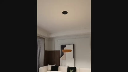 Lustra LED KARINA cu Telecomnda, 68W, Lumina Calda/Rece/Neutra, Negru/Auriu
