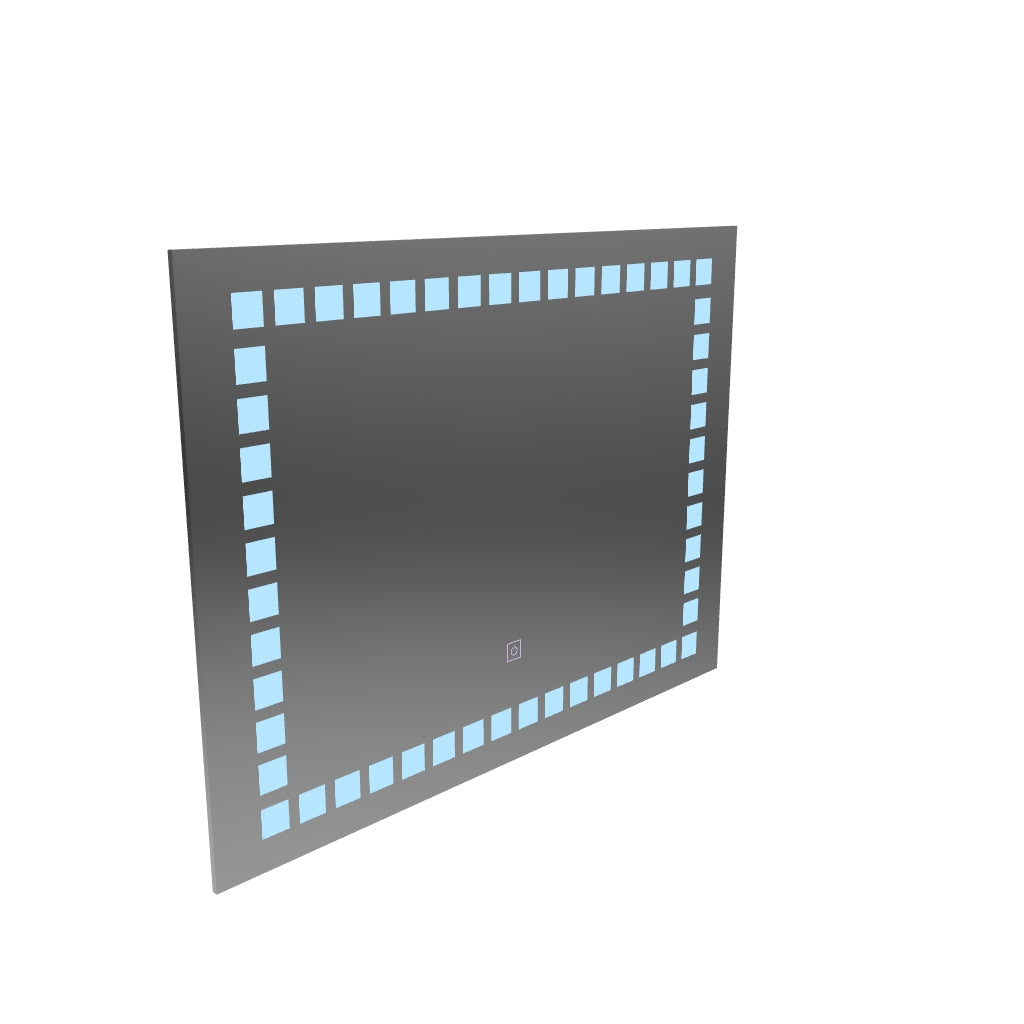 Огледално светодиодно правоъгълно 80x60cm Light Light Basic Touch