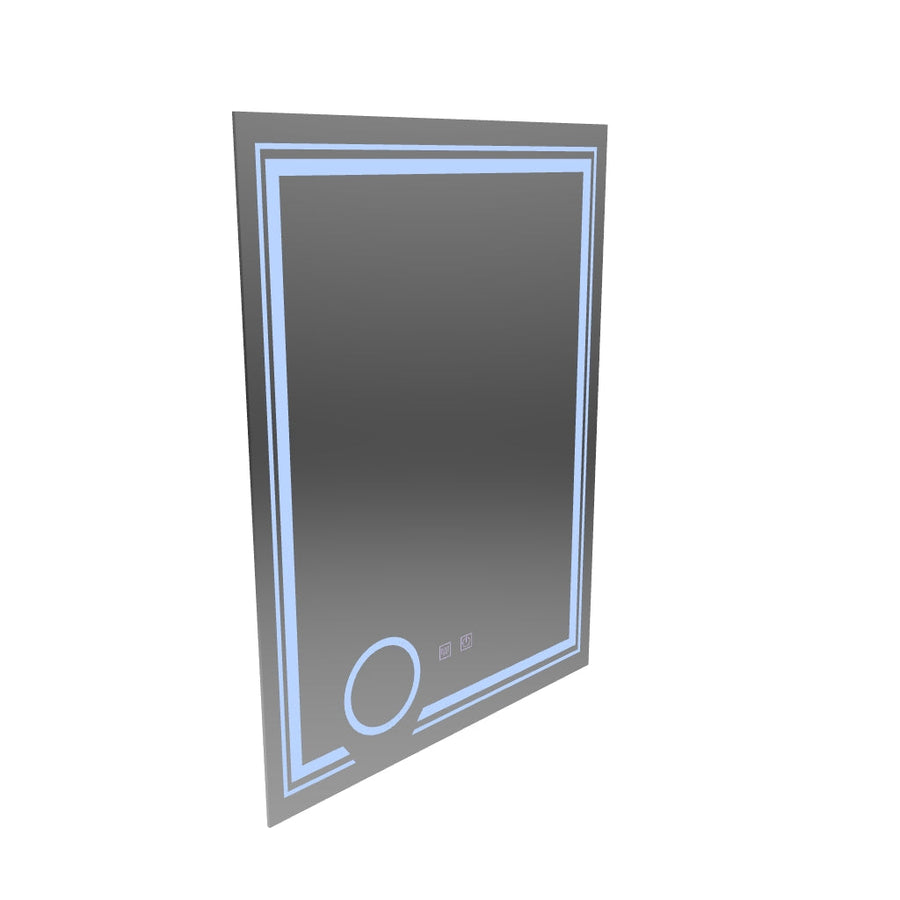Огледално светодиодно правоъгълно 60x80cm magia canto touch system Намалява се разрушаване