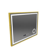 Огледални LED Touch Rolf Rolf Systems, часовник и температура 80x60 cm Golden Ramahed Cosmetics Lup