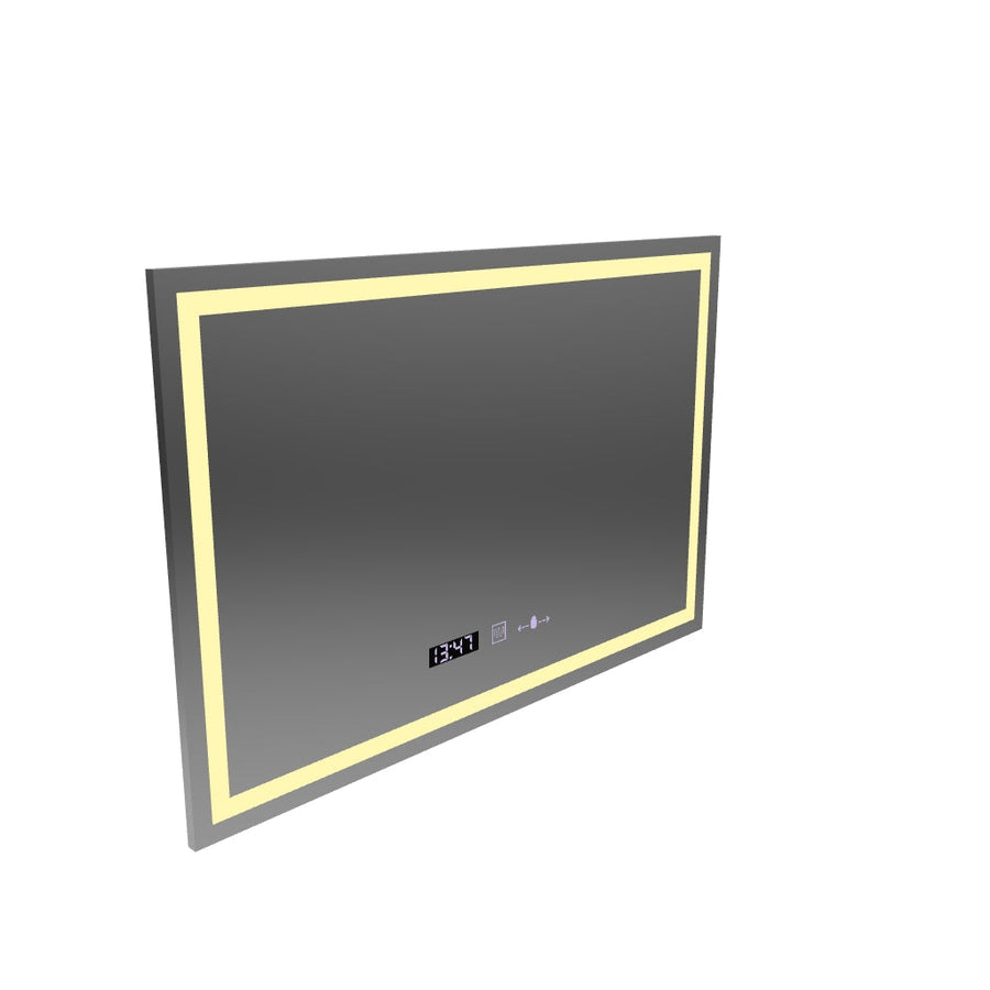 Огледално светодиодно правоъгълно 120x80cm Vérité Motionglow Marcello, система за деактивиране, часовник и термометър, недобросъвестно
