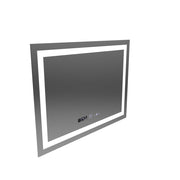 Правоъгълно светодиодно огледало, 80x60см, verite motionglow marcello, система за дефиниране, часовник и термометър, подразбиращ се