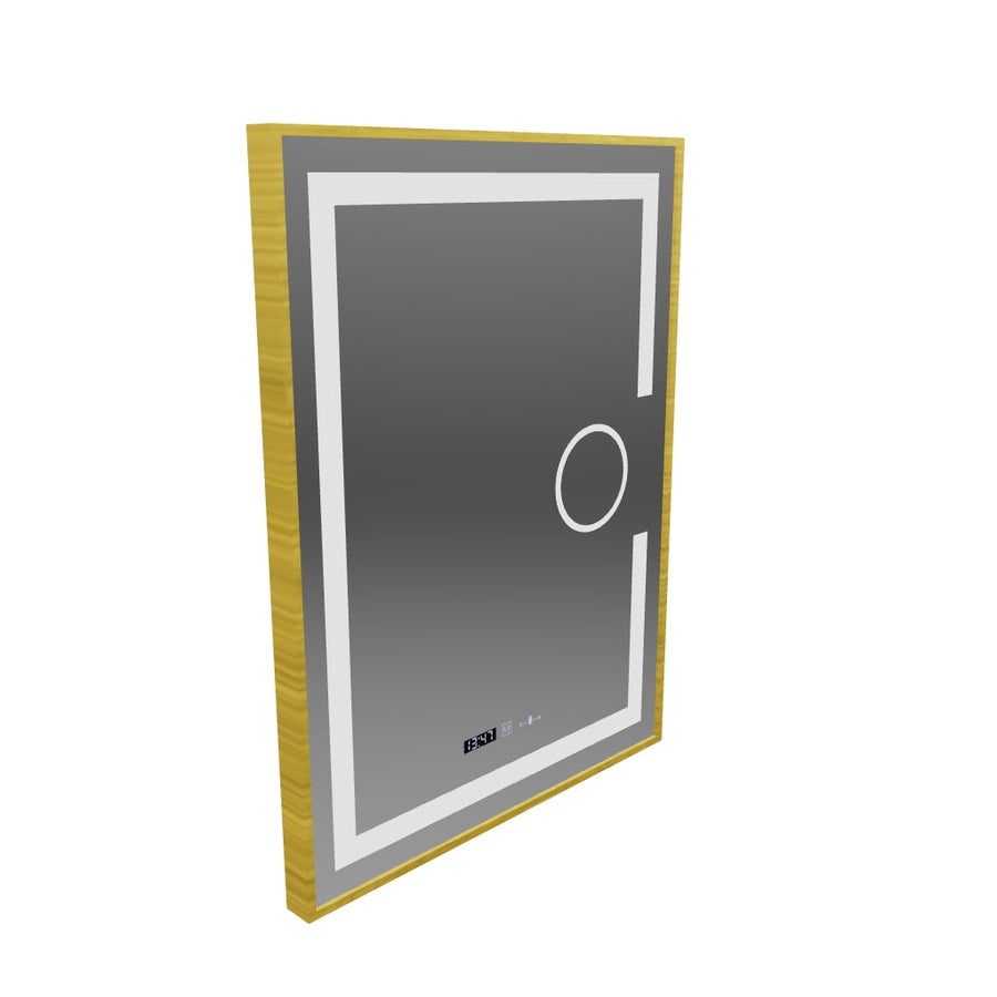 Правоъгълно светодиодно огледало, 50x70см, eclat motionglow marcello, система за размразяване, часовник и термометър, козметичен луп
