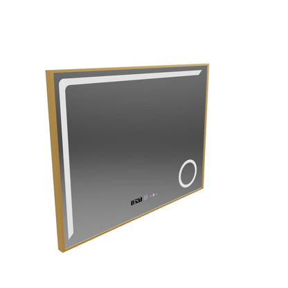 LED огледално сензор Motionglow Francesca 80x60 cm студена светлина/студ/неутра Намираща система Debrosting Clock Marcello Funghhi Collection