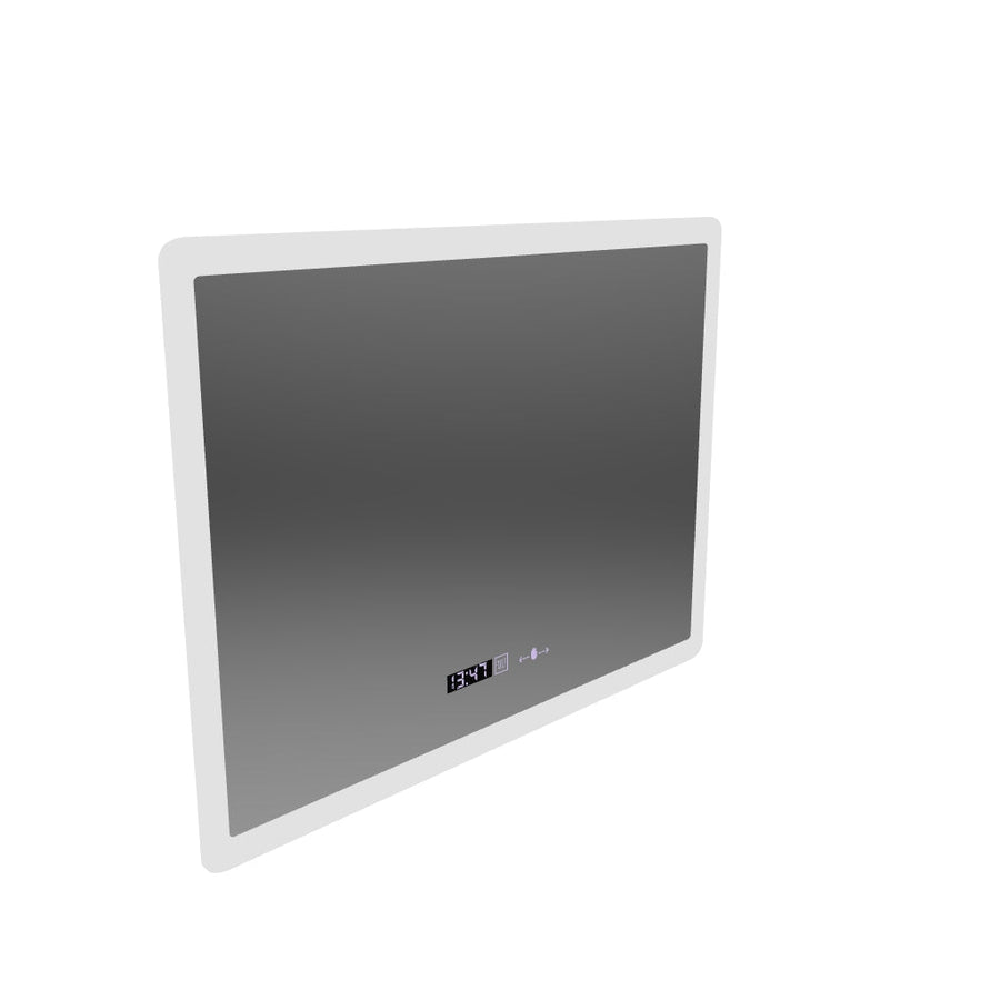 Правоъгълно светодиодно огледало 50x70cm Zampa Sensor Motionglow Marcello Clock Defrition System & Dimable термометър
