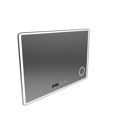 Огледално светодиодно правоъгълно 120x80 Aura Riflesso Puro Motionglow Marcello, система за размразяване, термометър и часовник, подразбиращ се