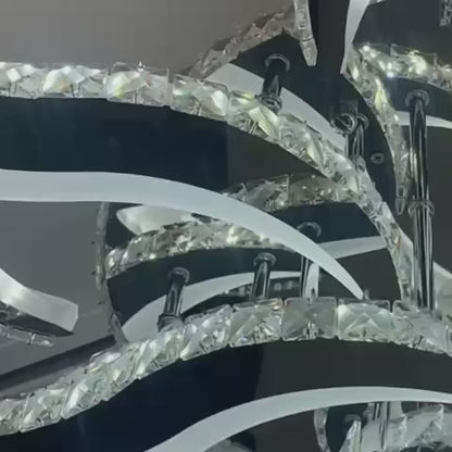 LED полилей с дистанционно управление Meibes, 300W, 9 цветя, студена/гореща/неутрална светлина, нестабилна, сребърна