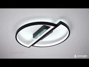 LED полилей с вектор за дистанционно управление arcus 35w, 2 елемента, студена/гореща/неутрална светлина, проклет, черно