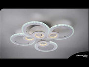 LED полилей с дистанционно управление на Kade 72W, 4 кръга, студ/гореща/неутрална светлина, нестабилен, бял