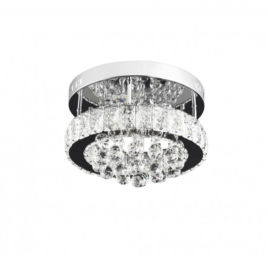 LED Abel Lust, 22W, студена/гореща/неутрална светлина, хром и кристал