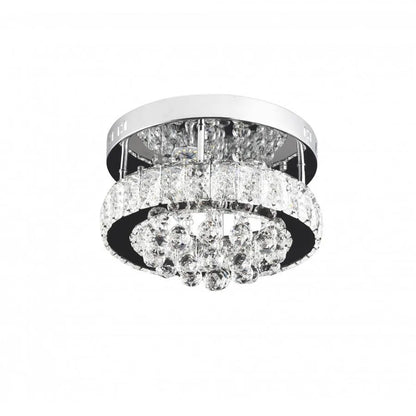 LED Abel Lust, 22W, студена/гореща/неутрална светлина, хром и кристал