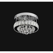 LED Abel Lust, 24W, студена/гореща/неутрална светлина, хром и кристал