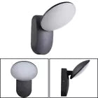 Външна LED стенна лампа 10W, AX165, Топла светлина 3000K, Черна