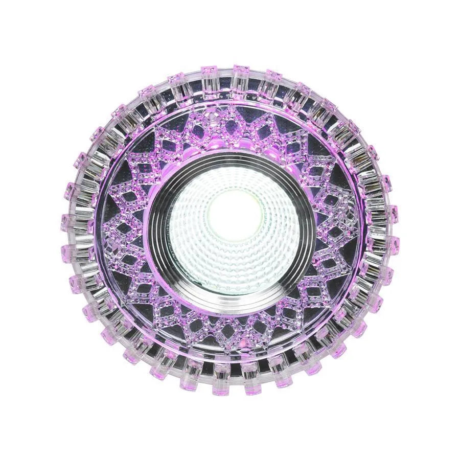 LED петно, 5W, кръгло, 6000k, лилава светлина